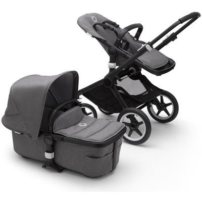 Bugaboo Fox2 Complete Stroller - Black/Grey Melange/Grey Melange