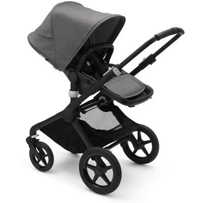Bugaboo Fox2 Complete Stroller - Black/Grey Melange/Grey Melange