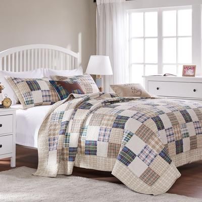 Oxford Quilt Set by Greenland Home Fashions in Multi (Size FL/QUE)