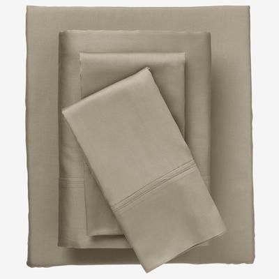 Bed Tite™ 300 Thread Count Sheet Set by BrylaneHome in Taupe (Size QUEEN)