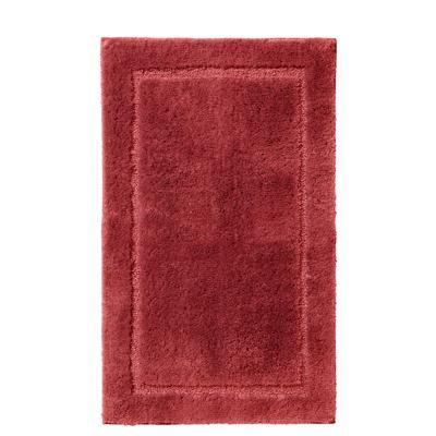Wide Width BH Studio Luxe Bath Rugs by BrylaneHome in Burgundy (Size 24" W 40" L) Bath Mat