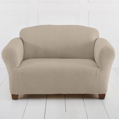 Brighton Slipcover Loveseat by BH Studio in Stone