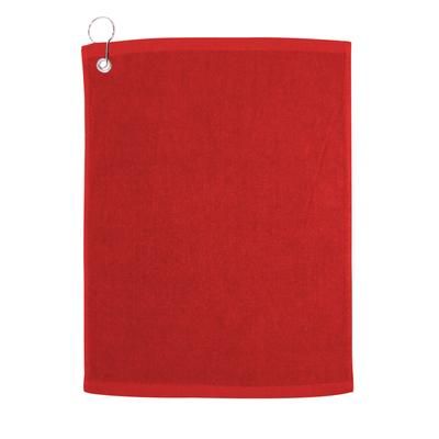 Carmel Towel Company C1518GH Large Rally with Grommet and Hook in Red | Cotton C1518