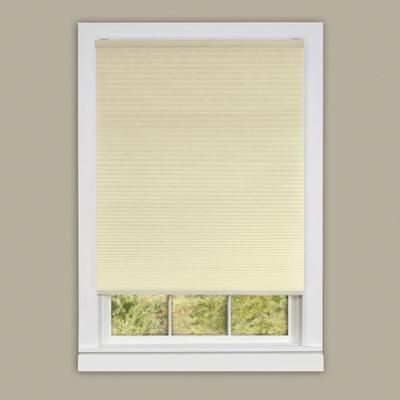 Wide Width Cordless Honeycomb Cellular Pleated Shade by Achim Home Décor in Alabaster (Size 29" W 64" L)