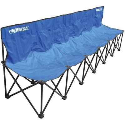 Kwik Goal 6 Seat Kwik Bench Soccer Bench Blue