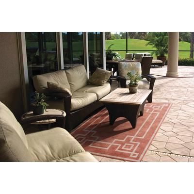 Jarrell 8'10" Round Cottage Rust/Light Beige/Light Brown/Brick Red/Rust/Brown/Beige/Dark Red Outdoor Area Rug - Boutique Rugs