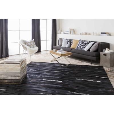 Coulter 18" Square Modern Charcoal/Gray/Slate/Slate Blue Throw Pillow - Boutique Rugs