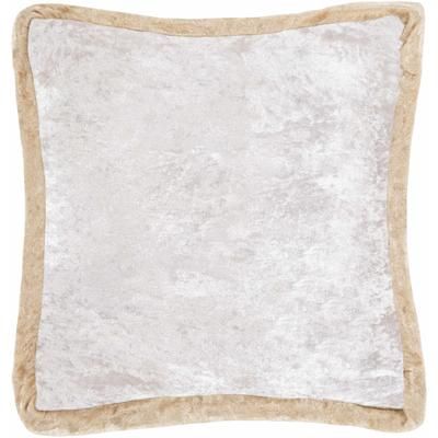Robbinsdale 20" Square Modern Beige/Ivory Throw Pillow - Boutique Rugs