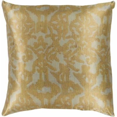 Oretech 20" Square Traditional Mustard/Light Sage Throw Pillow - Boutique Rugs