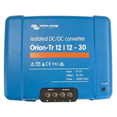 Victron Energy Orion-TR DC-DC Converter 12 volts to 12 volts 30 amps Isolated Blue ORI121240110