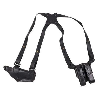 Cebeci Arms Leather Horizontal Shoulder LHS Holsters Ruger American .45 Right Black 21020RB60