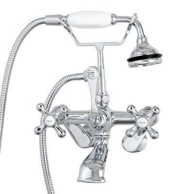 Randolph Morris Bathroom Wall Mount English Telephone Clawfoot Tub Faucet with Handshower RM622CP
