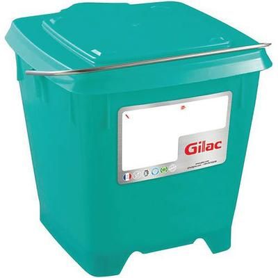 Seau Carré 12 L Avec Couvercle Étanche - Vert - Gilac
