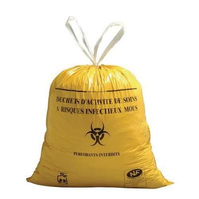 Sac Poubelle Jaune Dasri 110l Liens Coulissants - JetSac