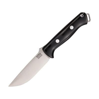 Bark River Bravo 1 Fixed Blade KnifeS35VN Stainless Blade Black Canvas Micarta Handle BA07131MBC