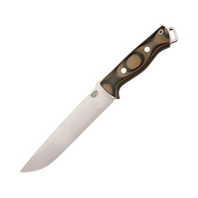 Bark River Bravo II 3V Mil Spec Camo Fixed Blade Knife 7in CPM-3V Steel Standard Edge Brushed Camo G10 Handle 07221G-MSC