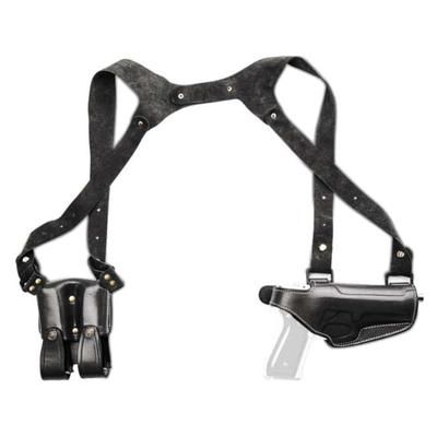 Cebeci Arms Leather Horizontal Shoulder Holster SHS for Walther CCP Black Left 21013LB64
