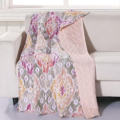 Ibiza Quilted Throw Blanket by Greenland Home Fashions in Multi (Size 50" X 60")