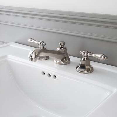 Randolph Morris Deco Widespread Bathroom Sink Faucet - Metal Lever Handles RMB616ML-BN