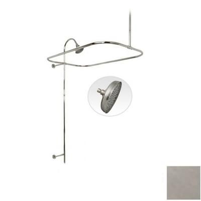 Randolph Morris 60 Inch End Mount Shower Conversion Kit with Rain Shower Head RMSHOWERKIT3R-60BN