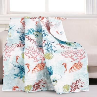 Sarasota Quilted Throw Blanket by Greenland Home Fashions in Multi (Size 50" X 60")