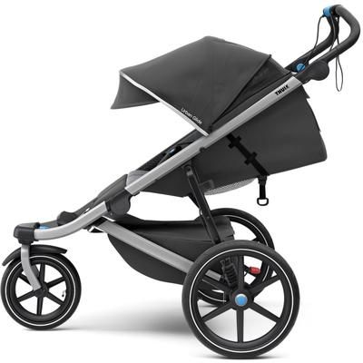 Thule Urban Glide 2 Single Jogging Stroller + Sport Organizer - Dark Shadow