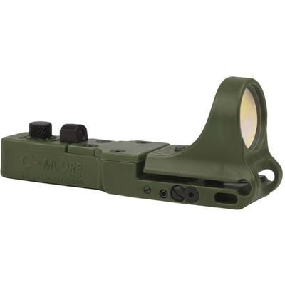 C-MORE SlideRide Red Dot Sight w/Click Switch Olive Drab Green 12 MOA CSROD-12