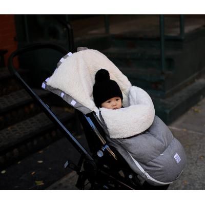 7 A.M. Enfant LambPOD Footmuff, Small/Medium (0-18M) - Heather Grey