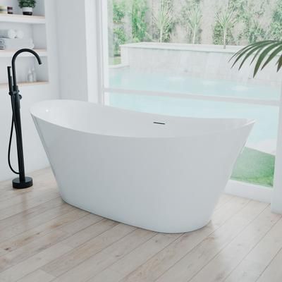 Randolph Morris Hollis 67 Inch Freestanding Double Slipper Tub RMA98-MB