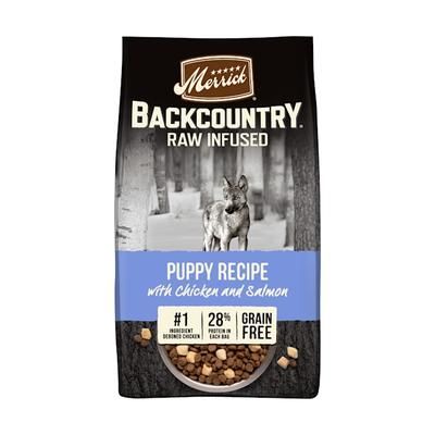 Backcountry Grain Free Raw Infused with Chicked & Salmon Recipe Freeze Dried Puppy Food, 10 lbs.