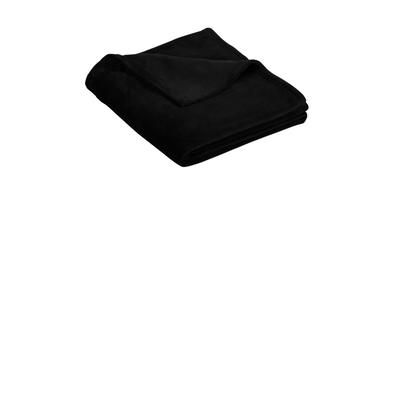 Port Authority BP31 Ultra Plush Blanket in Deep Black size OSFA | Polyester