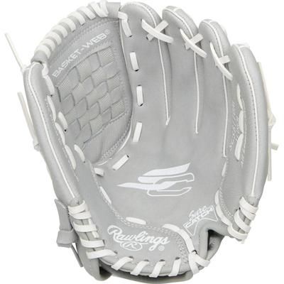 Rawlings Sure Catch 11" Youth Softball Glove - Left Hand Throw Gray/Green