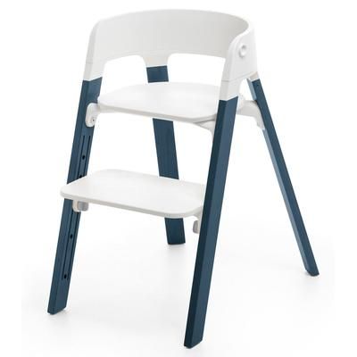 Stokke Steps Complete High Chair - Midnight Blue/Grey Clouds/White