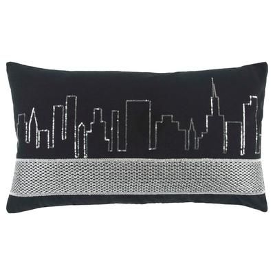 " 14" x 26" Pillow Cover - Rizzy Home COVT13224BKSV1426"