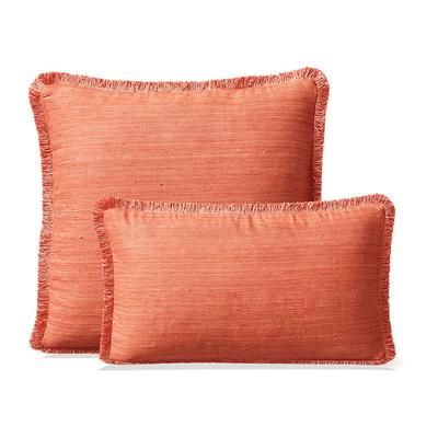 Marilia Silk Decorative Pillow Covers - Porcelain Blue, 20" sq. Porcelain Blue, Individual - Frontgate