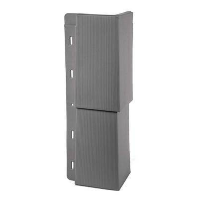 Homeside Select Cedar Shake Vinyl Corner (Carton of 10) Charcoal Gray