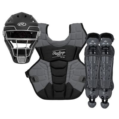 Rawlings Velo 2.0 Youth Baseball Catcher's Set - Ages under 12 Black/Graphite