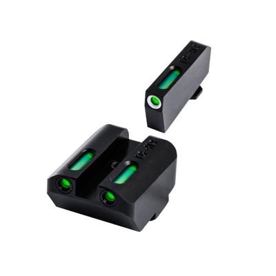 TruGlo Brite-Site TFX Sights For Glock 20/21/25/28/29/30/31/32/37/40/41 Green Rear/Green With Focus Lock Front Suppressor Height TG-TG13GL5A