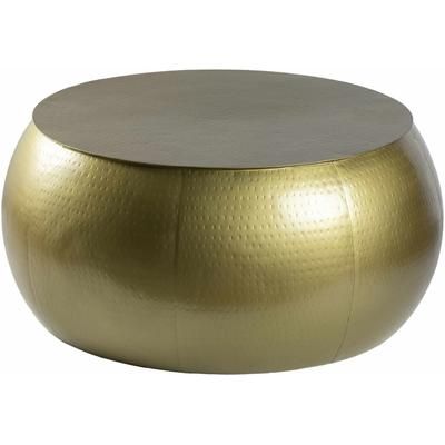 Lyncourt 16"H x 29"W x 29"D Modern Coffee Table Gold Coffee Table - Boutique Rugs