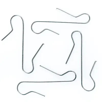 Crochets métalliques, argent, 100 pièces