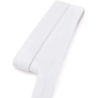 buttinette Biais en coton, blanc, largeur : 2 cm, longueur : 5 m