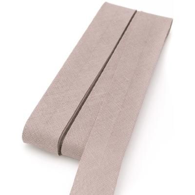 buttinette Biais en coton, taupe, largeur : 2 cm, longueur : 5 m