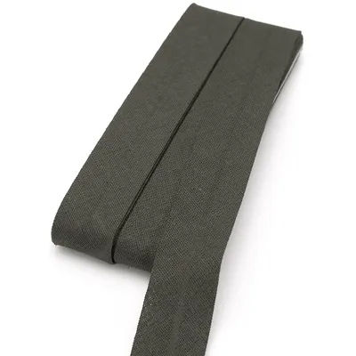 buttinette Biais en coton, gris foncé, largeur : 2 cm, longueur : 5 m
