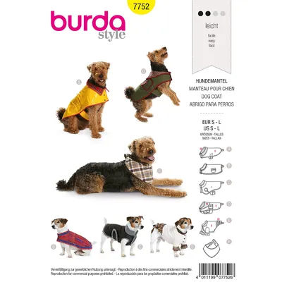 burda Patron 7752 "manteau pour chien"