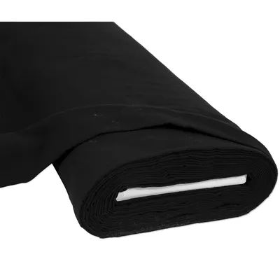 Tissu flanelle en coton, noir