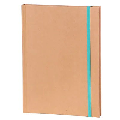 Carnet en carton, marron, 15 x 21 cm