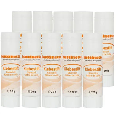 buttinette Bâtons de colle, 20 g, 10 pièces