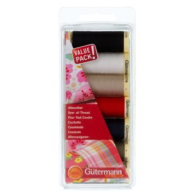 Gütermann Lot de fils à coudre "couleurs standard"