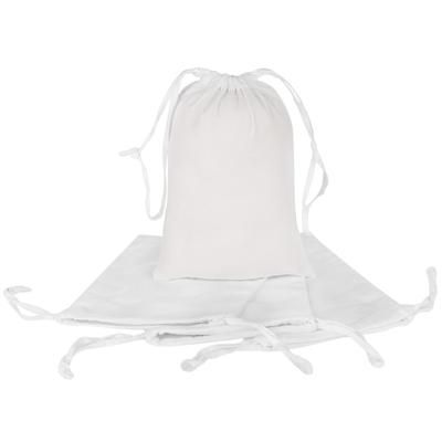buttinette Petits sacs en coton, blanc, 15 x 20 cm, 4 pièces