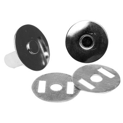 buttinette Fermoirs magnétiques, argenté, dim. : 19 mm Ø, 2 pièces